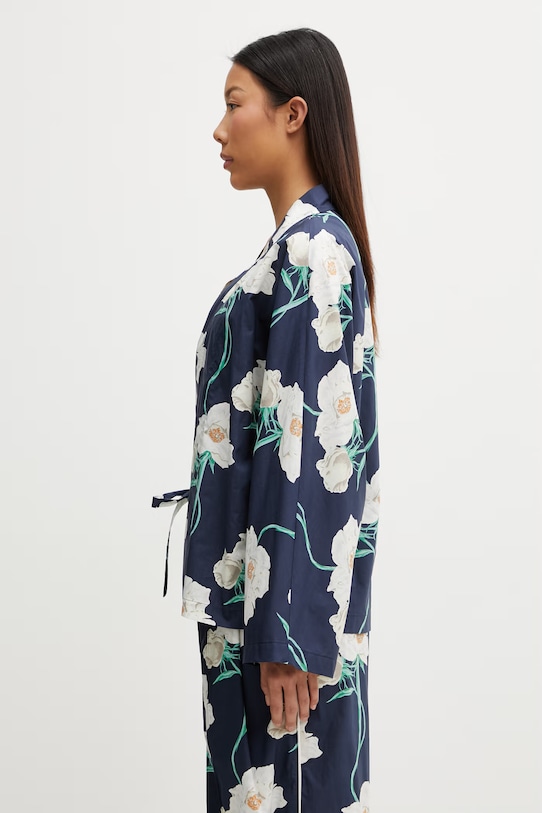 Kenzo Jacket sako bavlnené dámske FG52VE2879O2 tmavomodrá SS26