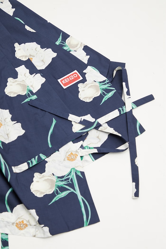 Kenzo Jacket sako bavlnené dámske FG52VE2879O2 tmavomodrá