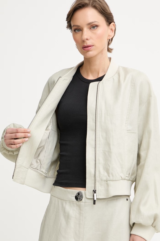 Armani Exchange giacca di mezza stagione da donna in lino XW001980.AF21530