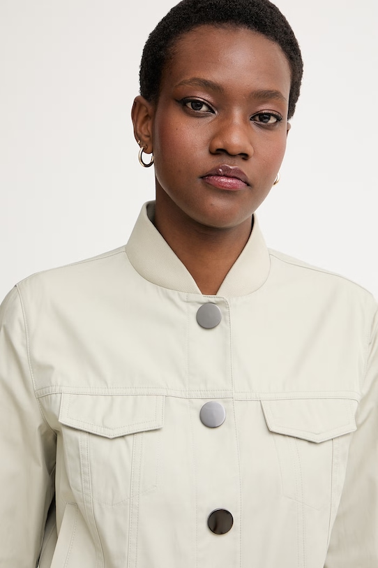 Armani Exchange prehodna jakna ženska bombažna bež XW002004.AF18863