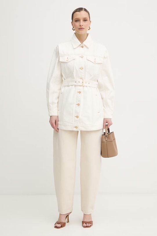 Armani Exchange dámska džínsová bunda XW002254.AF21335 béžová SS26