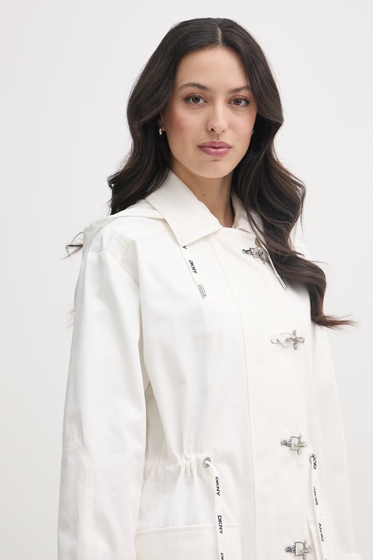 DKNY kurtka damska bawełniana beżowy P6BJ0EG0
