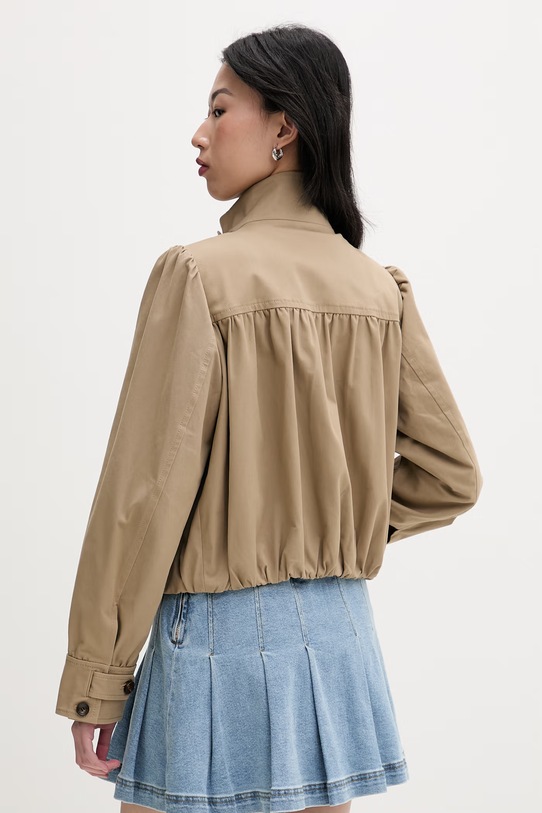 Odzież Miss Sixty kurtka damska bawełniana z elastanem 6M1WJ10000 beżowy