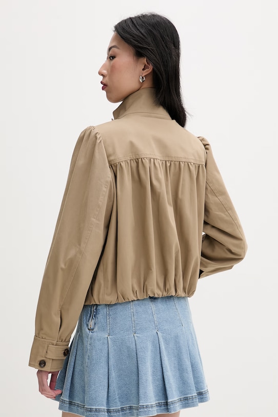 Odzież Miss Sixty kurtka damska bawełniana z elastanem 6M1WJ10000 beżowy
