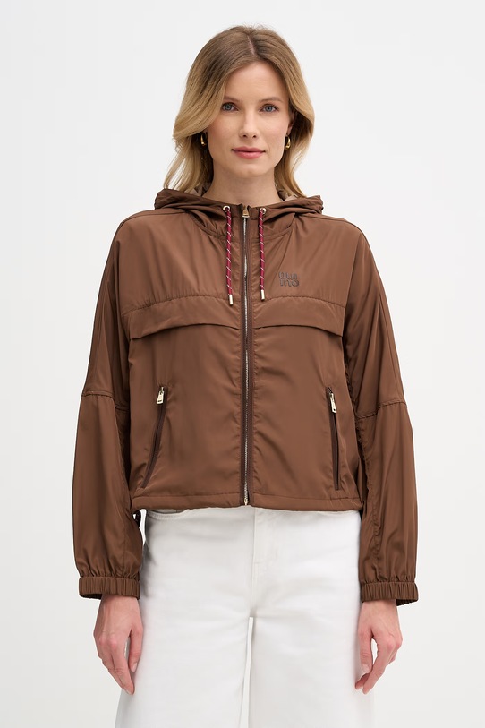 OUI krótka kurtka damska brązowy 96601