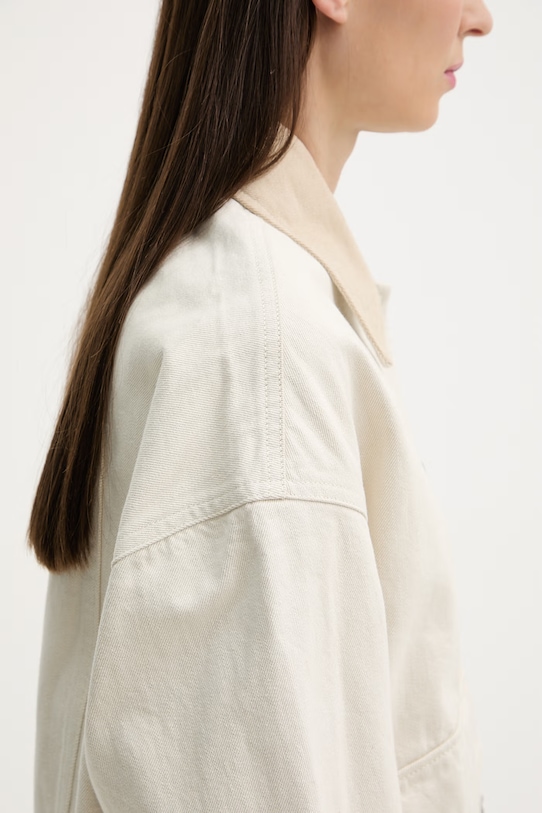 rag & bone krótka kurtka damska bawełniana Natalia RJ7525HORST beżowy