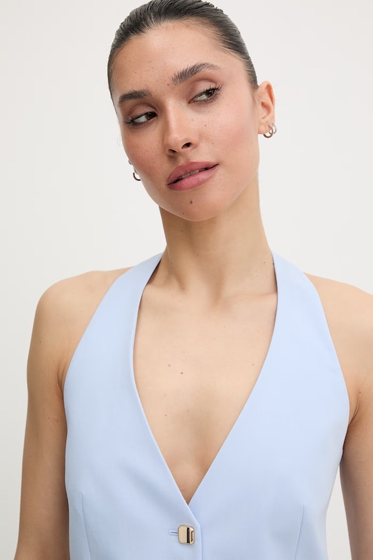 HUGO kamizelka jednorzędowa damska Anuna niebieski 50558155