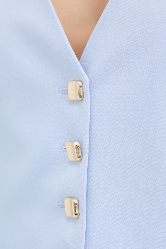 HUGO kamizelka jednorzędowa damska Anuna 50558155 niebieski