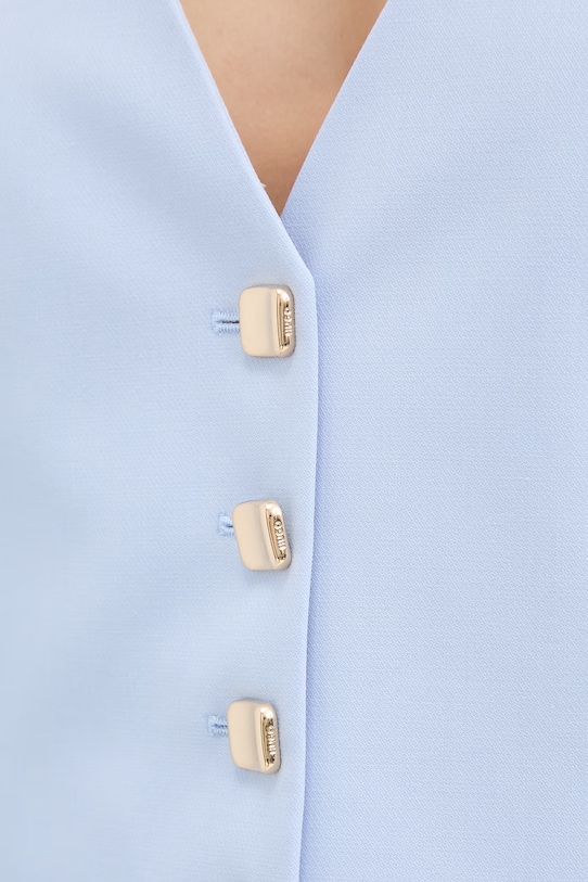 HUGO kamizelka jednorzędowa damska Anuna 50558155 niebieski