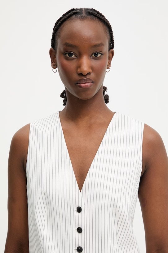 HUGO vesta dámská s viskózou Aumare bílá 50559272