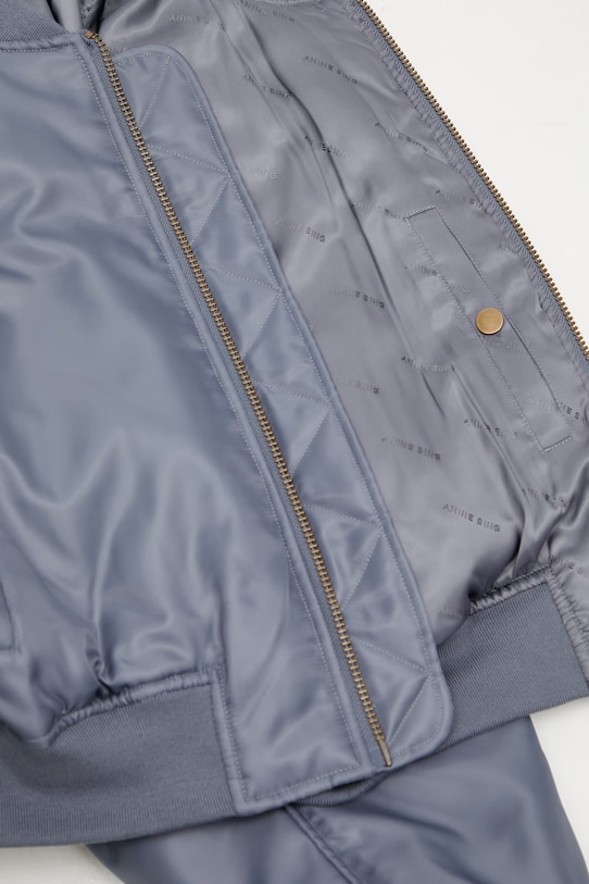 Anine Bing CROPPED LEON BOMBER - DARK GREY women's bomber jacket A.01.12156.GRY37 gray