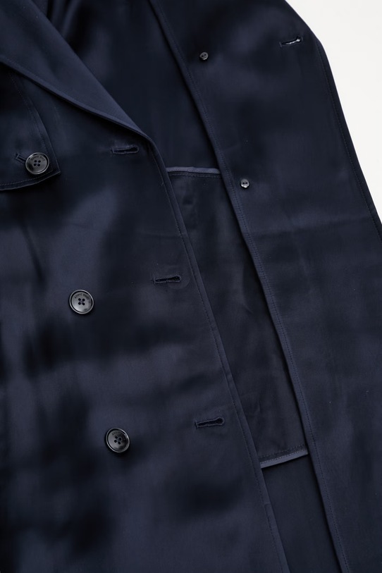 Anine Bing RICKIE MAXI TRENCH - NAVY trenci cu vâscoză pentru femei A.01.11779.NAV01 bleumarin