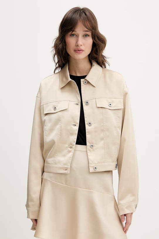 Bunda Karl Lagerfeld Jeans béžová B2W14031