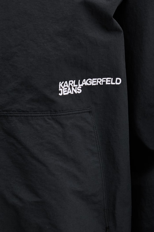Karl Lagerfeld Jeans Αθλητικό μπουφάν γυναικείο με βαμβάκι B2W15017 μαύρο