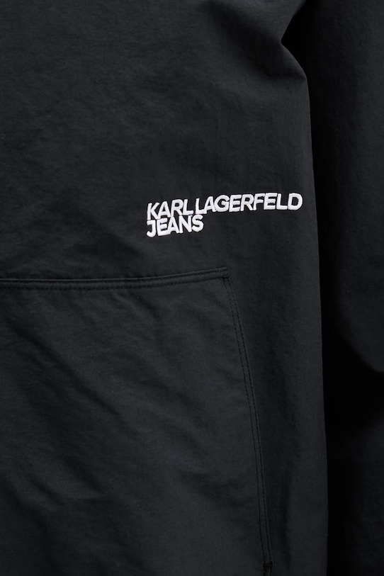 Karl Lagerfeld Jeans Αθλητικό μπουφάν γυναικείο με βαμβάκι B2W15017 μαύρο
