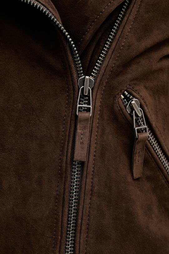 Blauer velúr bőrdzseki CHERRY barna BLDL02447