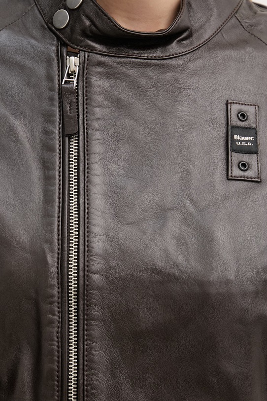 Blauer kurtka damska skórzana LORETTE BLDL02536 brązowy