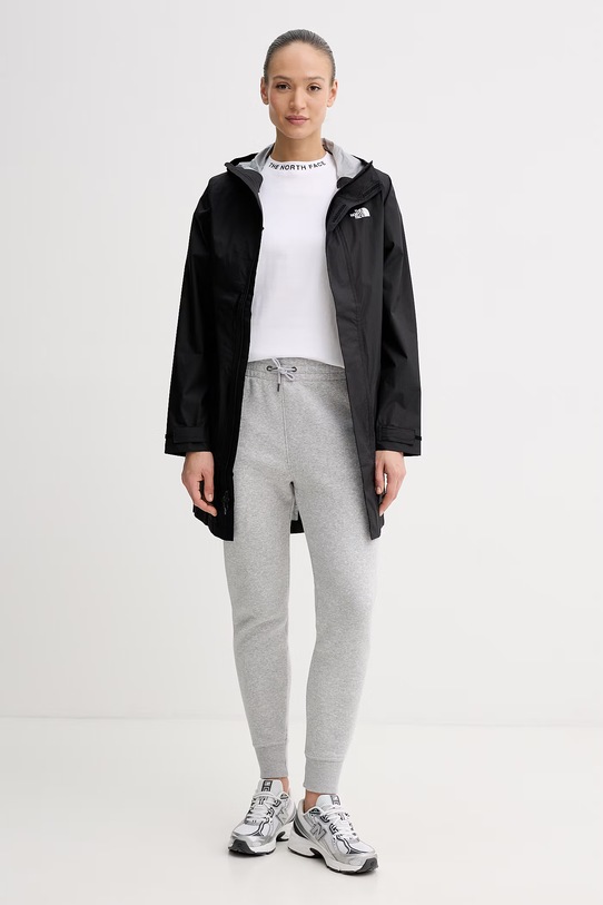 The North Face długa kurtka damska PACKABLE SHELL NF0A8GCAJK31 czarny SS26