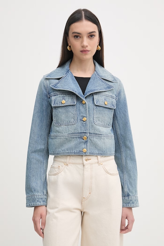 MICHAEL Michael Kors kurtka damska jeansowa niebieski MS610DYLAA