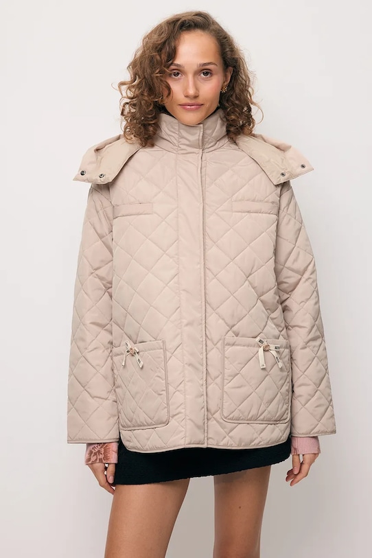 BIZUU kurtka puchowa damska NAYLA beżowy NAYLA.BEZOWY