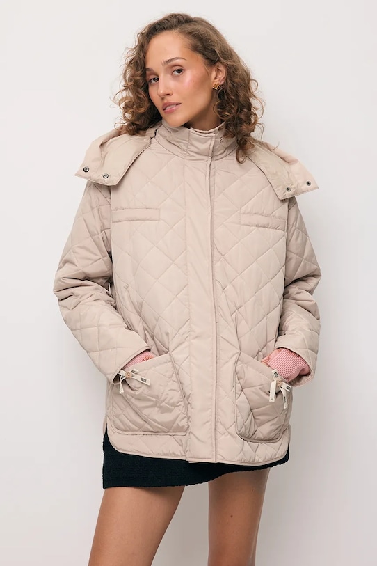 BIZUU kurtka puchowa damska NAYLA NAYLA.BEZOWY