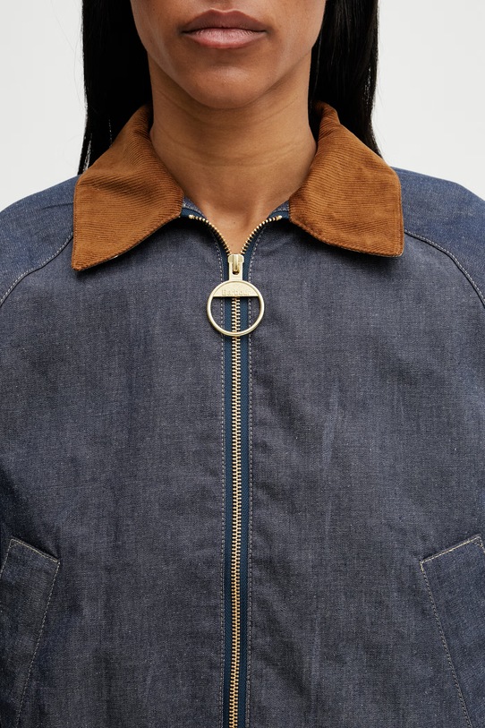 Barbour LCA0393IN71 kurtka przejściowa damska jeansowa granatowy LCA0393IN71