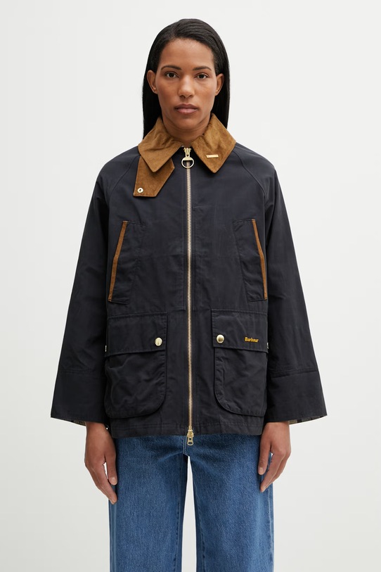 Barbour LSP0310NY91 kurtka przejściowa damska z bawełną granatowy LSP0310NY91
