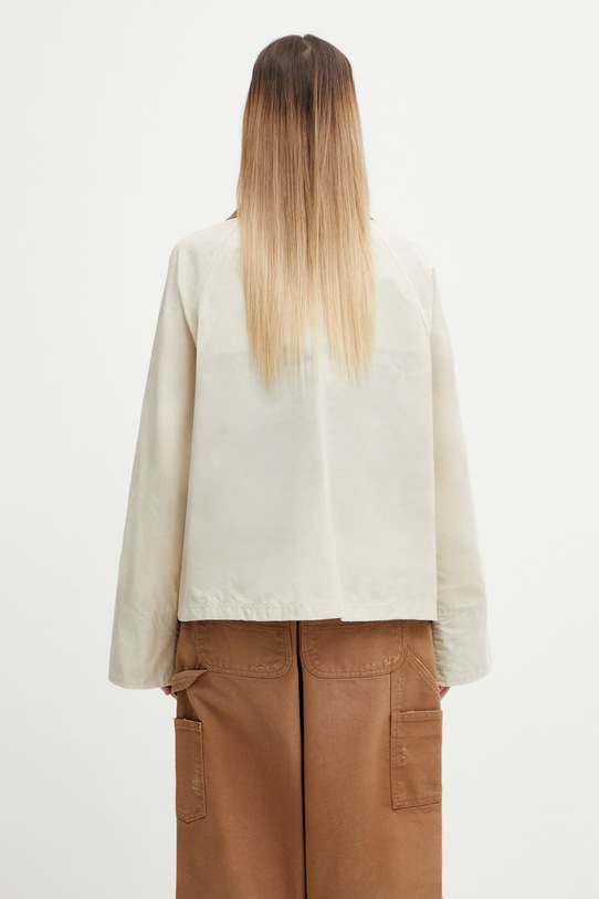 Odzież Barbour LSP0311CR31 krótka kurtka damska z bawełną LSP0311CR31 beżowy