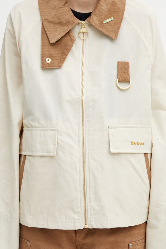 Barbour LSP0311CR31 krótka kurtka damska z bawełną beżowy LSP0311CR31
