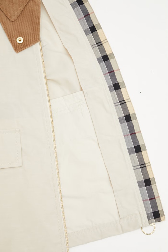 Barbour LSP0311CR31 krótka kurtka damska z bawełną LSP0311CR31 beżowy