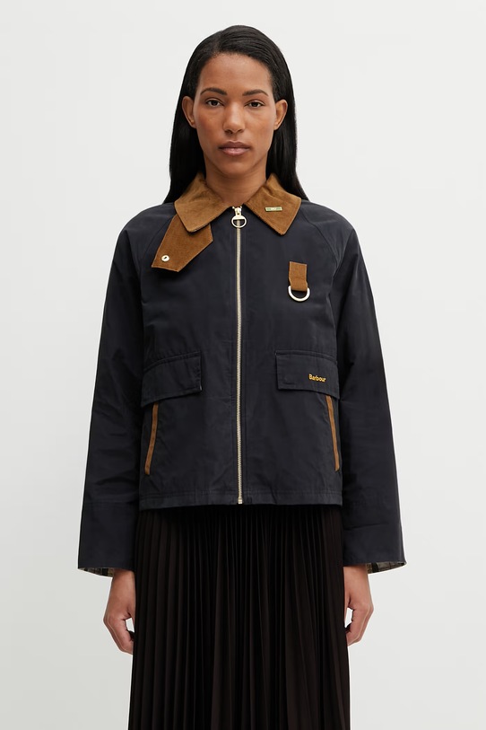 Barbour LSP0311NY91 kurtka przejściowa damska z bawełną granatowy LSP0311NY91