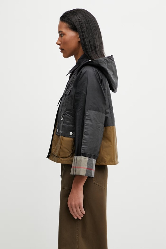 Barbour LWX1530BK11 kurtka przejściowa damska bawełniana LWX1530BK11 szary SS26