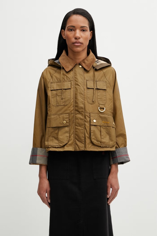 Barbour LWX1530SN11 kurtka przejściowa damska bawełniana zielony LWX1530SN11