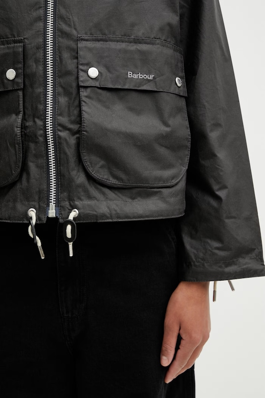 Barbour LWX1531GY71 kurtka przejściowa damska bawełniana szary LWX1531GY71