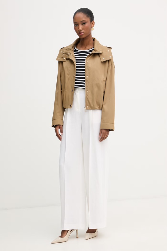 Morgan krótka kurtka damska GCAMIS brązowy SS26