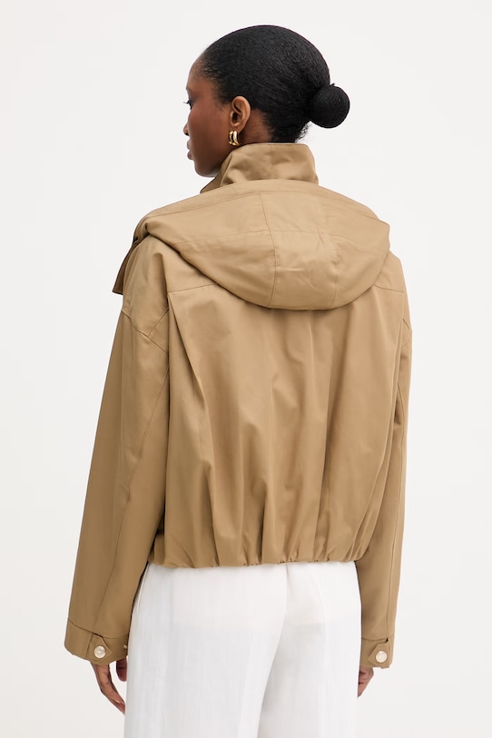 Odzież Morgan krótka kurtka damska GCAMIS brązowy