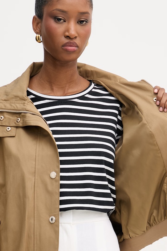 Morgan krótka kurtka damska GCAMIS brązowy