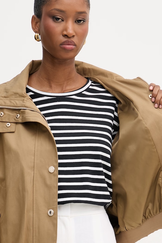 Morgan krótka kurtka damska GCAMIS brązowy