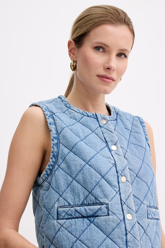 Morgan bezrękawnik damski jeansowy niebieski VQUIL