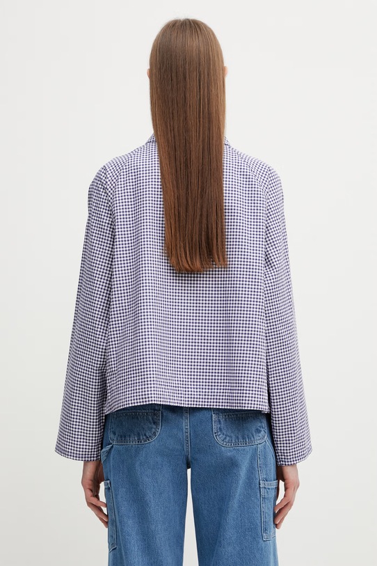 Abbigliamento Barbour x Paul Smith Gingham Spey giacca da donna in cotone LCA0383NY71 blu navy