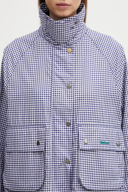 Barbour x Paul Smith Gingham Spey giacca da donna in cotone LCA0383NY71 blu navy