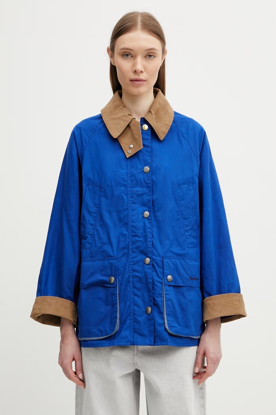 Barbour x Paul Smith Bedale μπουφάν γυναικείο βαμβακερό σκούρο μπλε LCA0391BL71
