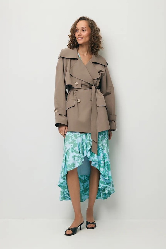 Odzież BIZUU krótka kurtka damska RACHY RACHY.TAUPE beżowy