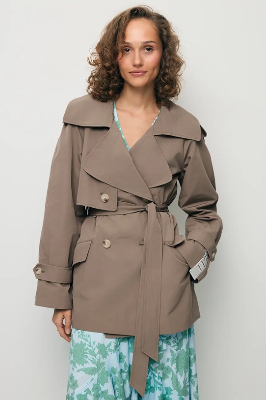 BIZUU krótka kurtka damska RACHY beżowy RACHY.TAUPE