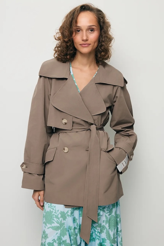 BIZUU krótka kurtka damska RACHY beżowy RACHY.TAUPE