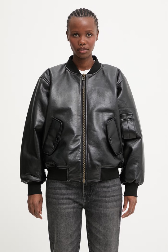 Anine Bing Leon Bomber bomberka damska czarny A.01.10909