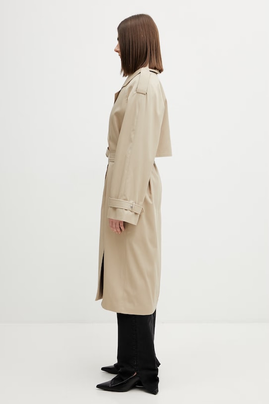 Anine Bing Rickie trench coat cotton with elastane Women's A.01.11779 beige SS26