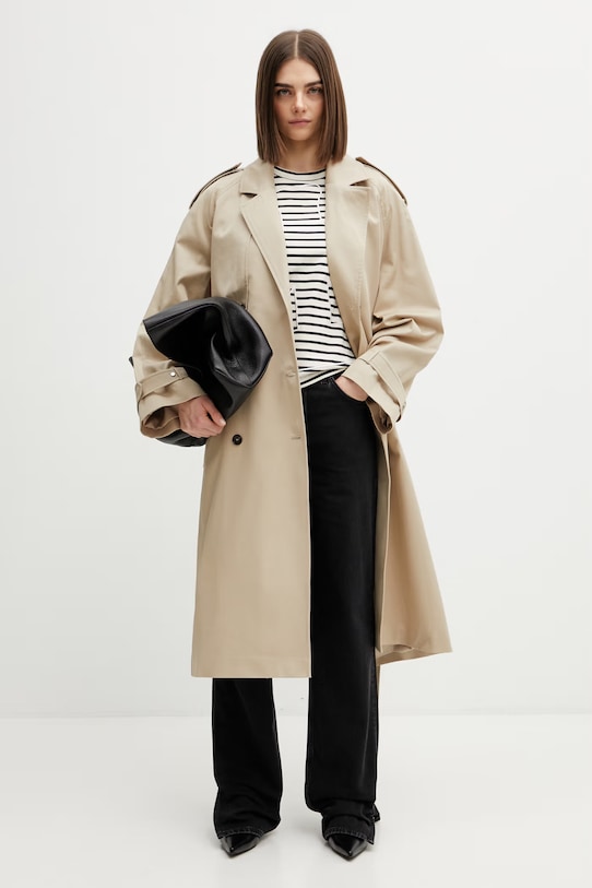 Anine Bing Rickie trench coat cotton with elastane Women's A.01.11779