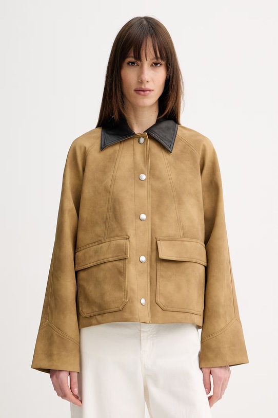 Stand Studio krótka kurtka damska beżowy 66651.8998