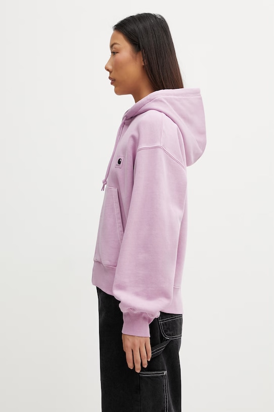 Carhartt WIP W' Hooded Nelson Jacket bluza rozpinana damska bawełniana I033830.3IBGD fioletowy SS26